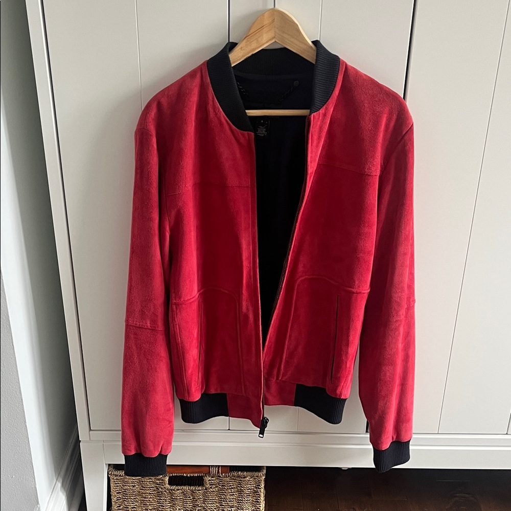 Marc By Marc Jacobs Red Bomber Jacket